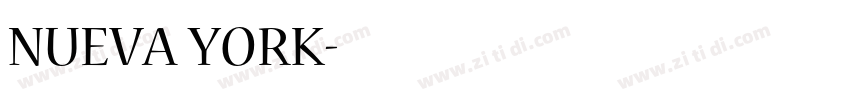 NUEVA YORK字体转换